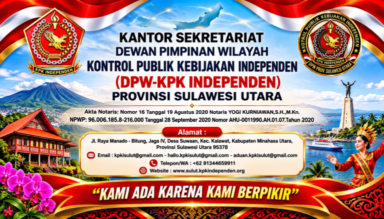 Sulawesi Utara KPK Independen Banner